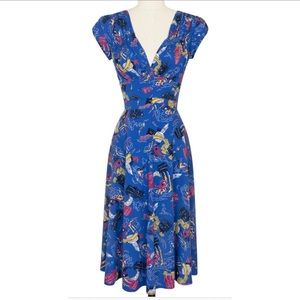 Trashy Diva 40’s dress Venice Nights print